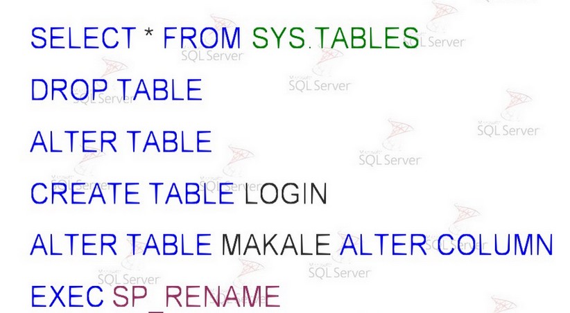 SQL Komutları